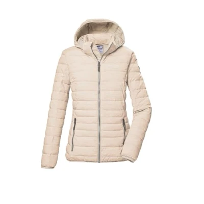 Afbeelding van G.I.G.A. DX dames Gewatteerd jack met afritsbare capuchon GS 63 WMN QLTD JCKT_Uyaka, camel, 50, 43053 000