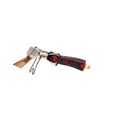 Afbeelding van gasbrander butaangasbrander soldeerlamp vlambrander loodbrander dakdekkerijzer piëzo met draaibare soldeerbout en draaigreep 3/8 inch ingang links