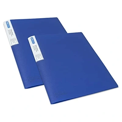 Afbeelding van Rapesco 1673 Germ Savvy Antibacterieel, A4 Showmap met 20 Insteektassen, Blauw, 2 Mappen