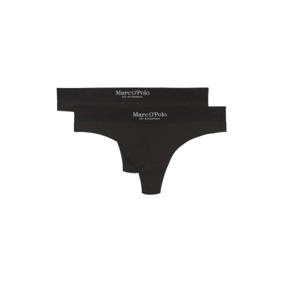 Afbeelding van Marc O&#039;Polo 2PACK Iconic String, Dames, Maat: Large, Schwarz