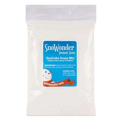 Afbeelding van SNOWONDER Instant Snow Fake Kunstsneeuw, ook geweldig voor het maken van wolkenslijm Mix maakt 10 liter nepsneeuw