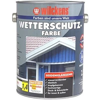 Afbeelding van Wilckens Weerbestendige verf zijdeglans, 2,5 l, RAL 8017 chocoladebruin