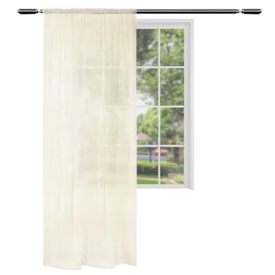 Afbeelding van WOLTU 1 X Doorschijnend gordijn voile 140x245cm,semi gordij Zand VH5859sd