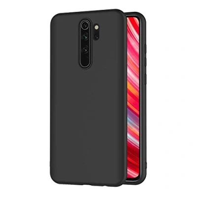 Afbeelding van AICEK Hoes compatibel Redmi Note 8 Pro, zwarte siliconen beschermhoes voor Pro Case TPU Bumper telefoonhoes (6,53 inch)