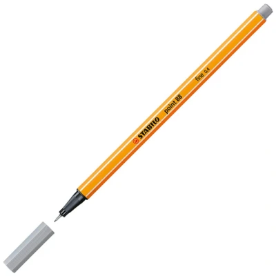 Afbeelding van STABILO point 88 Fineliner 0,4 mm Middel Koud Grijs per stuk