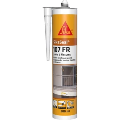 Afbeelding van SikaSeal 107 Afdichtring en afdichting, acrylafdichting, voor gevel (Sikacryl PRO), 300 ml, grijs Wit 300ml Wit.