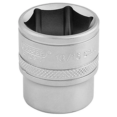 Afbeelding van Draper D AF/MS 3/8&quot; Square Drive 6 Point Imperial Socket (1/4&quot;), Blauw 13/16&quot;