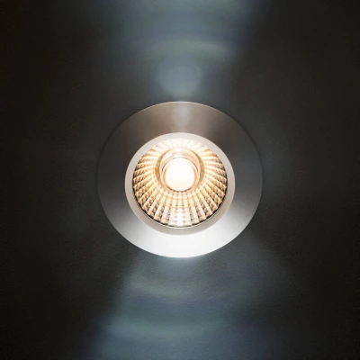 Afbeelding van Sigor LED plafondinbouwspot Diled, Ø 6,7 cm, 3.000 K, zwart