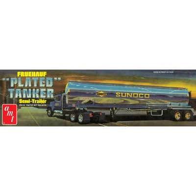 Afbeelding van 1:25 AMT 1239 Sunoco Fruehauf Plated Tanker Trailer Plastic Modelbouwpakket
