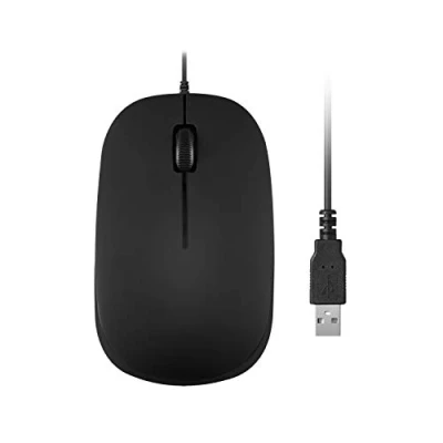 Afbeelding van Perixx PERIMICE 201UB, snoergebonden USB Opitsche 3 toetsen muis 800 dpi Blauw verlicht scrollwiel Plug &amp; Play Zwart