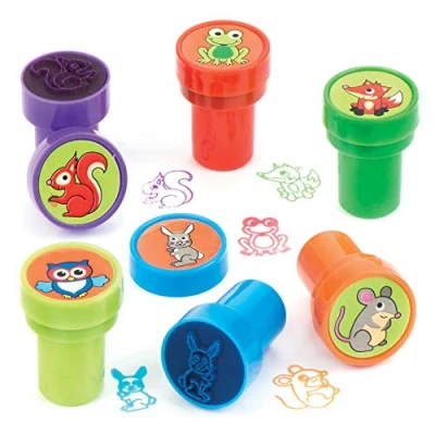 Afbeelding van Baker Ross zelfkleurende stempel &quot;bosdieren&quot; als grappig speelgoed voor kinderen tegen een gunstige prijs perfect kleine party verrassing met Halloween (10 stuks)