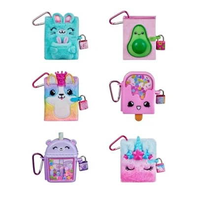 Afbeelding van Cefa Toys Real Littles Mini dagboeken met 4 verrassingen, 1 karabijnhaak, slot en sleutel, willekeurig model, meerkleurig (00265)