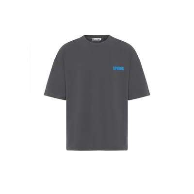 Afbeelding van dandalo Frank Tshirt print, Heren, Maat: Large, Anthracite