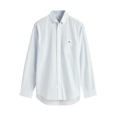 Afbeelding van GANT Overhemd, Heren, Maat: 3XL, Hellblau weiß