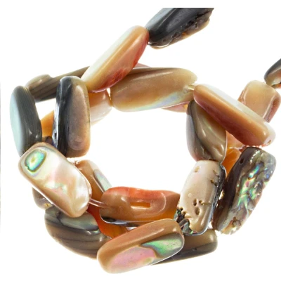 Afbeelding van Paua Schelp Kralen (8 11 x 5 3 4 mm) Multi Color (39 Stuks)