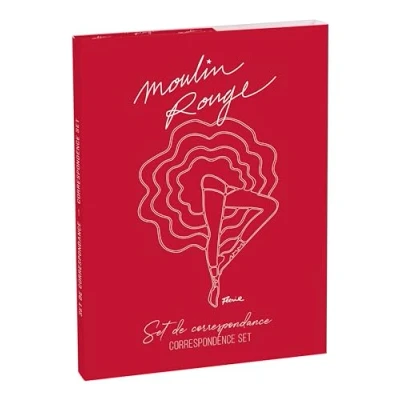 Afbeelding van Clairefontaine 812442C een correspondentieset met 8 kaarten, 11 x 15,5 cm, verschillende rode molen en pollenenveloppen, C6, natuurlijk wit, collectie molen, rood, 12 16,5 cm