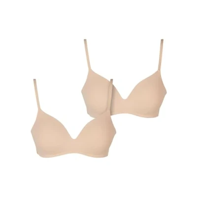 Afbeelding van Urban Classics Basic Padded 2PACK Tshirt BH, Dames, Maat: 70A, nude