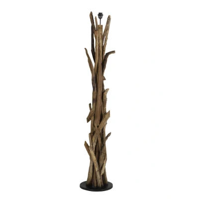 Afbeelding van Light &amp; Living Vloerlamp VIDIN 35x35x182cm Bruin