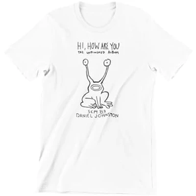 Afbeelding van Hi How are You Tshirt Daniel Johnston t Shirt Black L