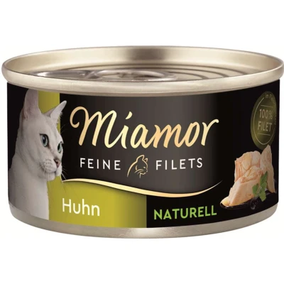 Afbeelding van 24 x 80 g Miamor Fijne Filets Naturelle Kip puur Kattenvoer Voordeelpakket