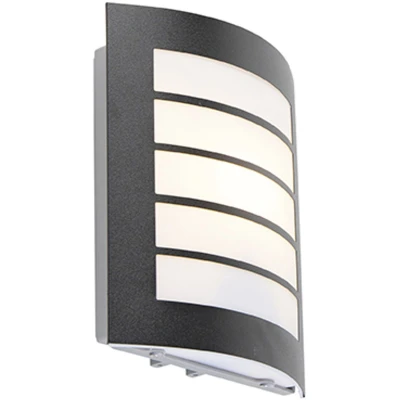 Afbeelding van QAZQA Moderne buitenwandlamp zwart IP44 Miro