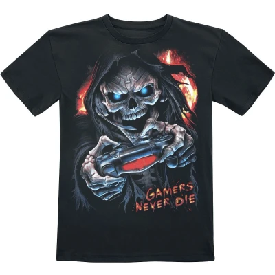 Afbeelding van Spiral Kinder Tshirt Kids tm 8 jaar RESPAWN Zwart