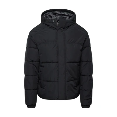 Afbeelding van JACK &amp; JONES ESSENTIALS gewatteerde jas JJEBRADLEY zwart