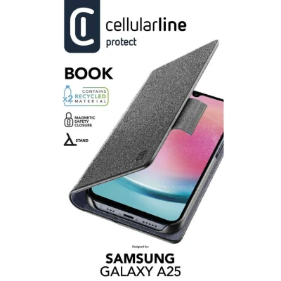 Afbeelding van Cellularline Book Case Voor Samsung Galaxy A25 Zwart
