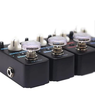 Afbeelding van SONICAKE 20 STKS Voetschakelaar Toppers Transparant Clear voor Gitaar Effecten Pedaal 10mm