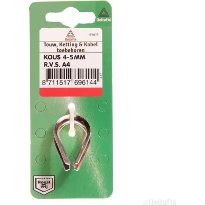 Afbeelding van Deltafix touwkous r.v.s. a4 4 5mm 2 st.