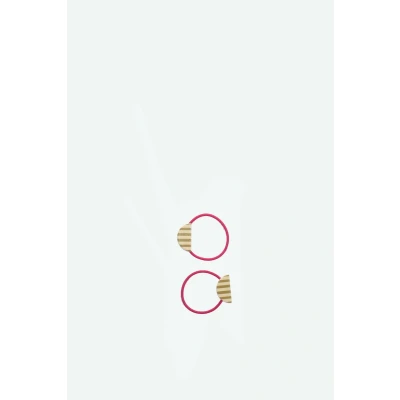 Afbeelding van Sticky lemon haarelastieken rosette pink 2st