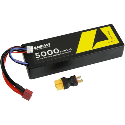 Afbeelding van Amewi LiPo accupack 7.4 V 5000 mAh Aantal cellen: 2 Hardcase Deans