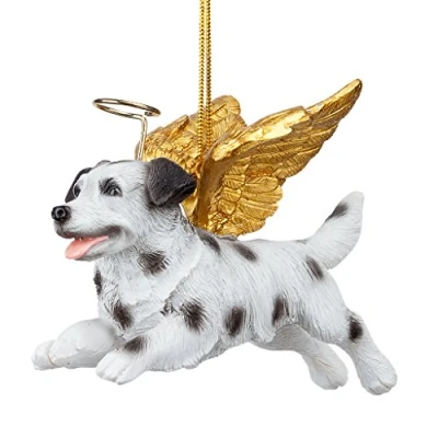 Afbeelding van Design Toscano JH170725 Kerstornament Eer Cabot Dalmate Vakantie Engelhoed Ornamenten