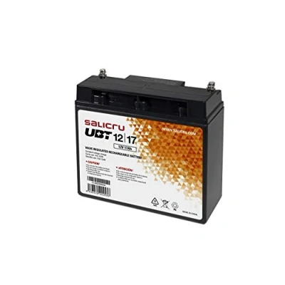 Afbeelding van Salicru UBT 12/17 AGM Accu 17Ah / 12V Inverterbatterij (Sealed Lead Acid (VRLA), zwart, 17 Ah, 12 V, 1 stuks, 5 jaar (s))