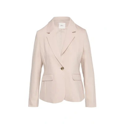 Afbeelding van s.Oliver BLACK LABEL regular blazer lichtroze