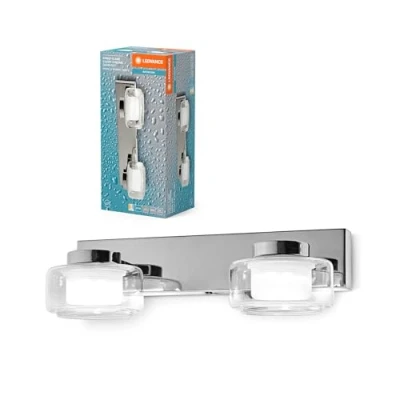 Afbeelding van LEDVANCE ORBIS Flame Wand und Deckenleuchte mit LED, Chrom, 11W, 700lm, 3000/4000K, Farbtemperatur über Wandschalter einstellbar (kaltweiß/warmweiß), IP44 Schutz vor Fremdkörpern Spritzwasser