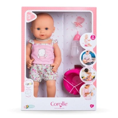 Afbeelding van Corolle babypop bad en plaspop meisje emma 36 cm