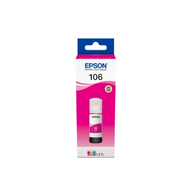 Afbeelding van Epson Inktfles 106 EcoTank Magenta voor ET 7700 en 7750