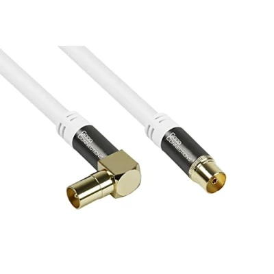 Afbeelding van SmartFLEX IEC (m) (v) coaxkabel / haaks 1 meter
