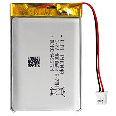 Afbeelding van EEMB lithium polymeerbatterij 3,7 V 1800mAh 103448 Lipo oplaadbare batterij met draad JST connector bevestig de polariteit van het apparaat en voor aankoop