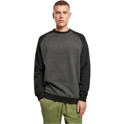 Afbeelding van Build Your Brand Raglan Crewneck BY076