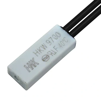 Afbeelding van Lumonic Thermische schakelaar 40C NO contact 250V 5A Kabel Temperatuurschakelaar thermostaat HKW9700 Bimetaal bescherming