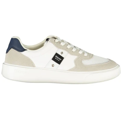 Afbeelding van Blauer BUCK Sneakers laag, Heren, Maat: 41, White/navy Leer en textiel