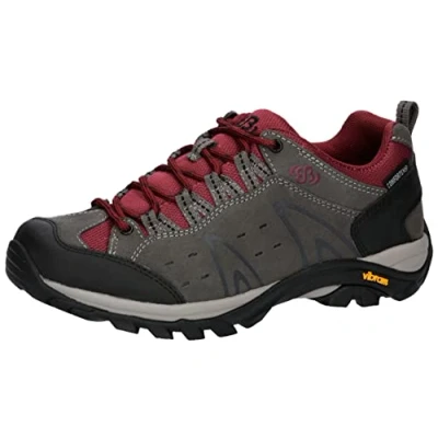 Afbeelding van Brütting Dames Mount Bona Low trailschoenen, grijs/bordeaux, 41 EU, Grijs bordeaux, EU