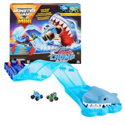 Afbeelding van Monster Jam Mini Megalodon Race En Chomp Speelset