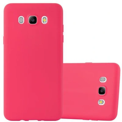 Afbeelding van Cadorabo Hoesje geschikt voor Samsung Galaxy J5 2016 in CANDY ROOD Beschermhoes TPU silicone Case Cover