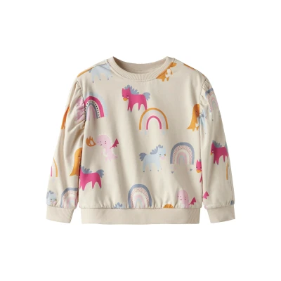 Afbeelding van NAME IT NMFNULA LS NREG SWEAT BRU PB Meisjes Sweaters