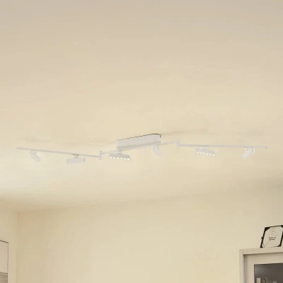Afbeelding van Lindby LED spot Eldrin, wit, 6 lamps, lichtpunten