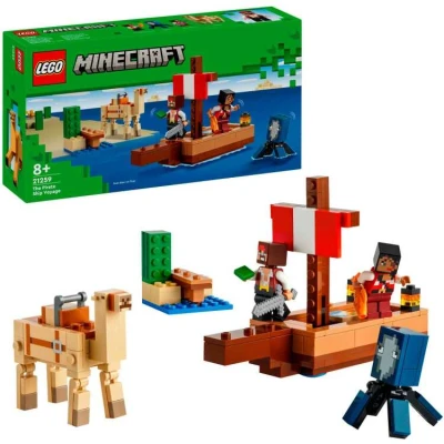 Afbeelding van LEGO Minecraft De piratenschipreis 21259