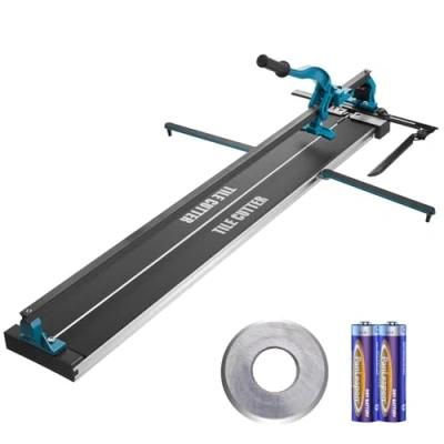 Afbeelding van VEVOR Tegelsnijmachine met een totale snijlengte van 1200mm, minimale snijdikte 4 15mm. Snijbreedte 25mm incl. extra snijwieltje Tegelleg &amp; renovatieprojecten